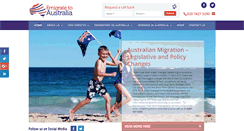 Desktop Screenshot of emigrate-to-australia.co.uk